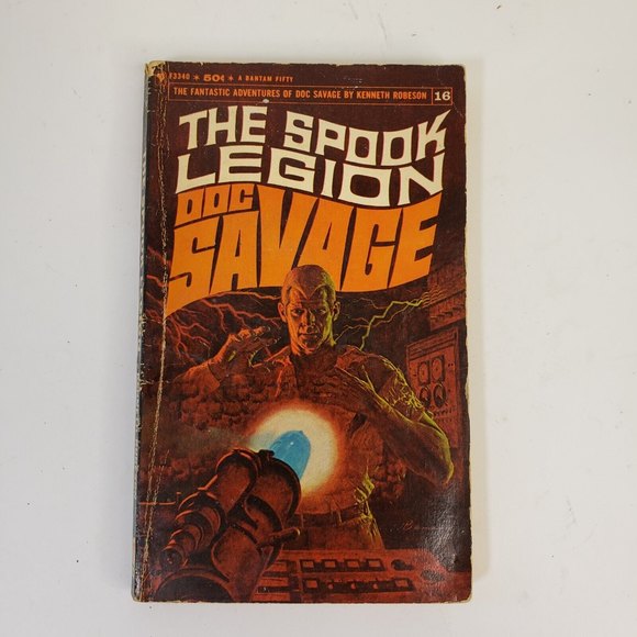 Vintage Sci Fi The Spook Legion Doc Savage#16 1967 1st Bantam Printing K Robeson - Picture 1 of 9